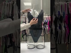 レディース ディープ V セクシー タイト ワンピース 水着 ブロンズ ステッチ ビキニ